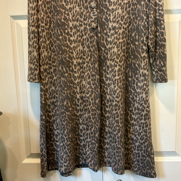 Como Vintage Animal Print Cheetah Super Soft Knit Dress NWT XL - Picture 4 of 7